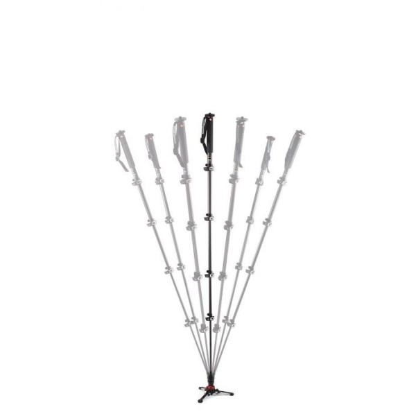 MONOPIE DE VÍDEO FLUIDO XPRO 5 SECCIONES EN FIBRA DE CARBONO CON BASE FLUIDTECH MANFROTTO - MFMVMXPROC5