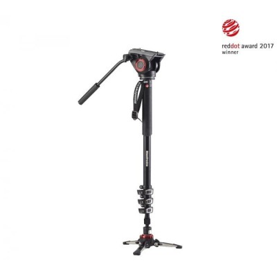 MONOPIE DE VÍDEO FLUIDO XPRO 4 SECCIONES ALUMINIO CON RÓTULA FLUIDA Y BASE FLUIDTECH MANFROTTO - MFMVMXPRO500