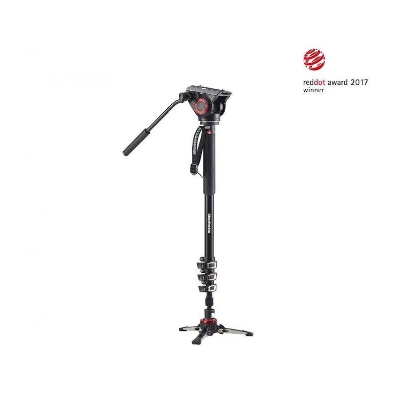 MONOPIE DE VÍDEO FLUIDO XPRO 4 SECCIONES ALUMINIO CON RÓTULA FLUIDA Y BASE FLUIDTECH MANFROTTO - MFMVMXPRO500
