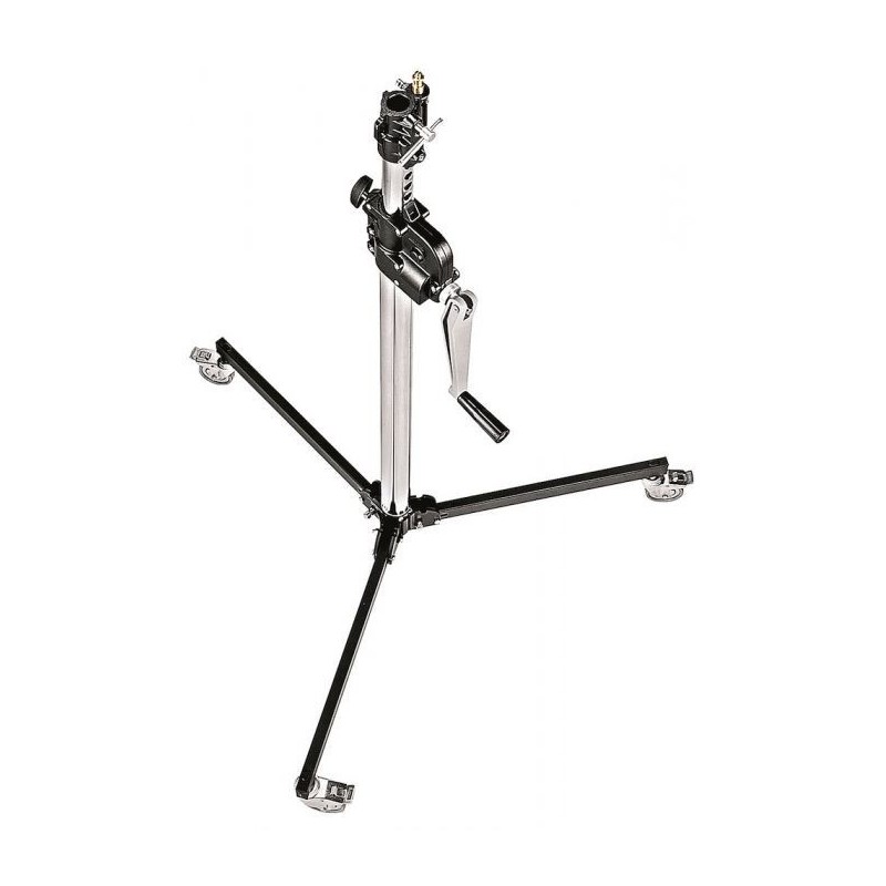 PIE DE ESTUDIO BASE BAJA WIND UP 2 SECCIONES  DE ACERO MANFROTTO - MF083NWLB