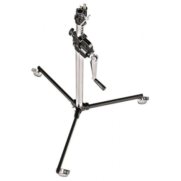PIE DE ESTUDIO BASE BAJA WIND UP 2 SECCIONES  DE ACERO MANFROTTO - MF083NWLB