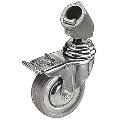 RUEDAS SET 3 75MM CON FRENOS PARA TUBO HEMBRA 22MM MANFROTTO - MF110