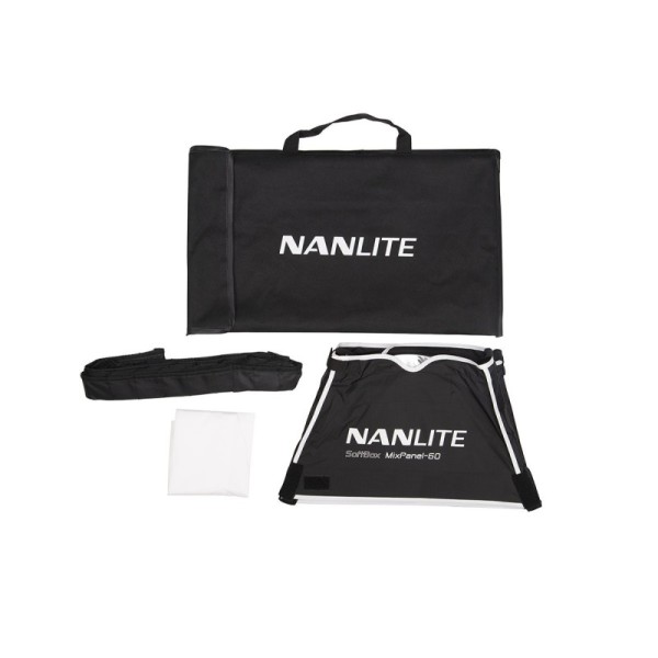 VENTANA DIFUSORA SOFTBOX CON NIDO DE ABEJA PARA MIXPANEL 60  NANLITE - NASPM60